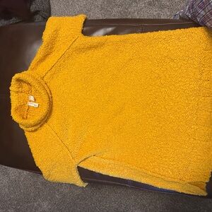 Anthropologie Mustard Cowl Neck Sweater
